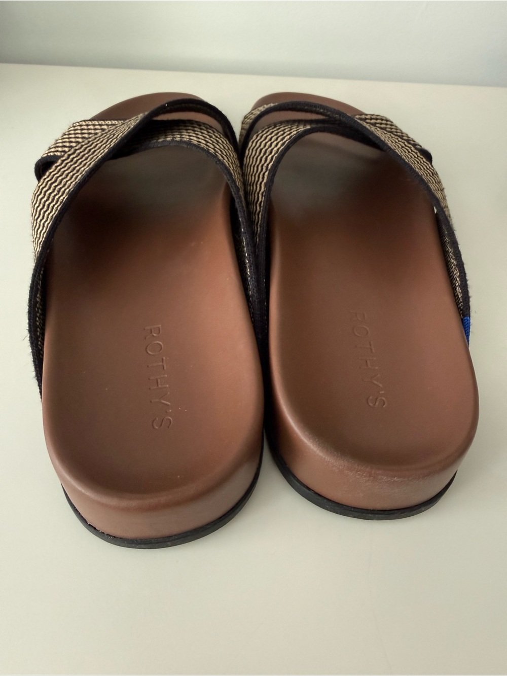 Rothy's Weekend slide in Toffee Stripe - Picture 2 of 4